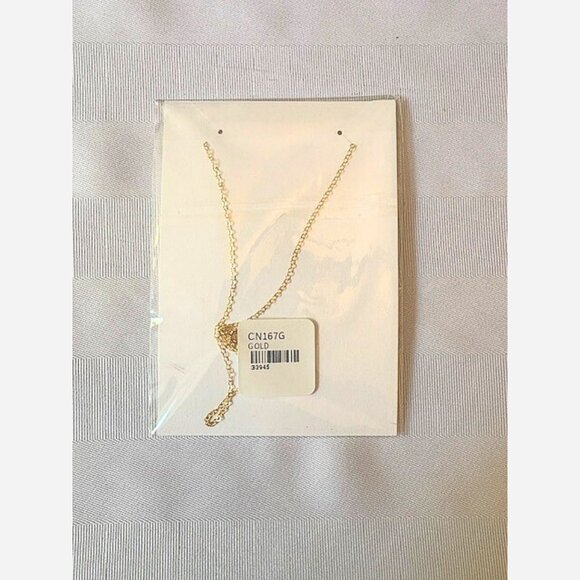 Honey Bee Charm Necklace – Petite Bronze Bee Pendant on 18" Gold Filled Chain - Picture 5 of 5